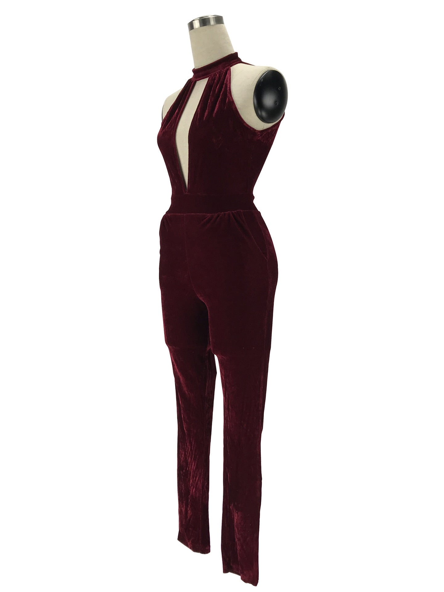 Zipper slim bodysuit - Mubimart -  