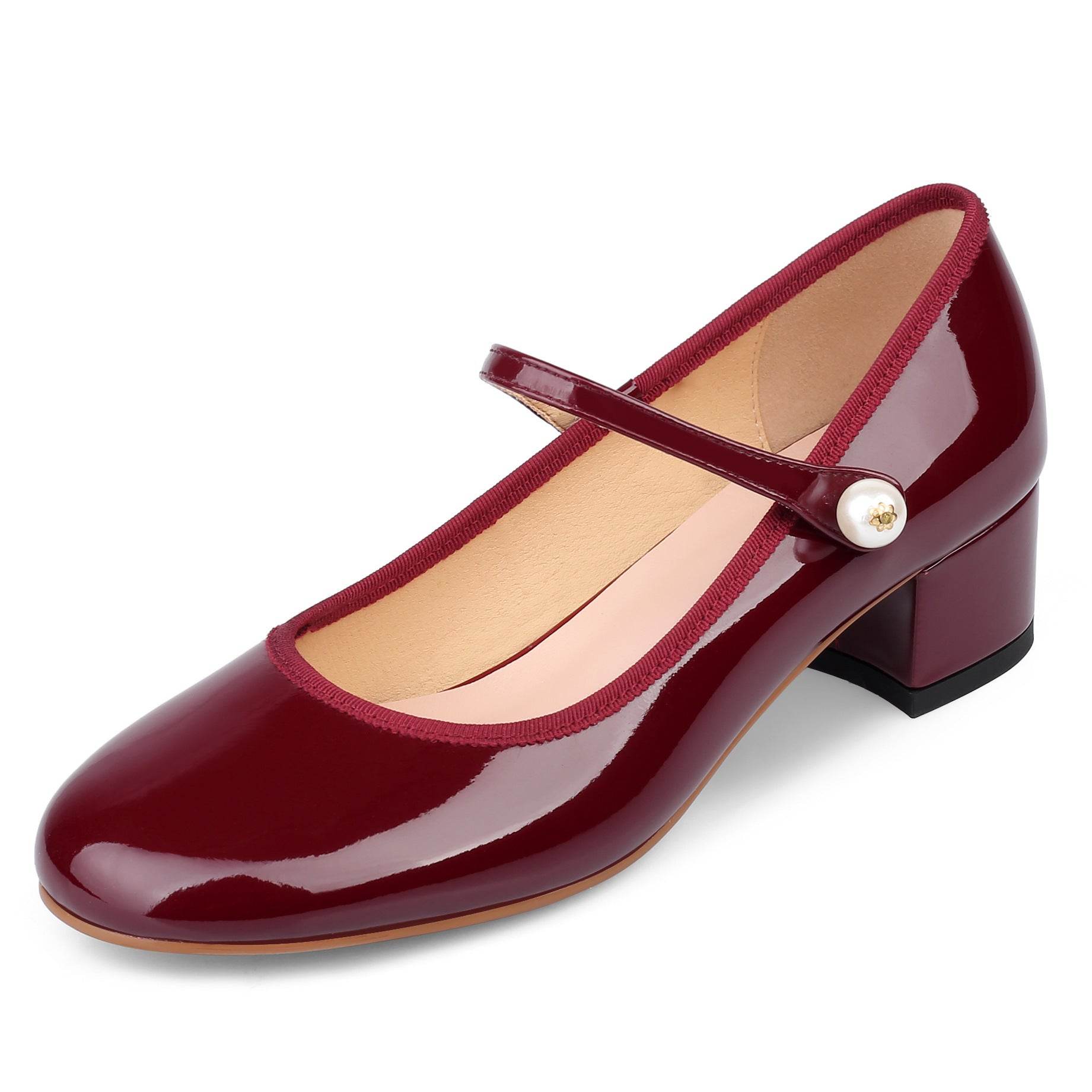 Princess Kitten Heels Round Head Women's Chunky Heel - Mubimart