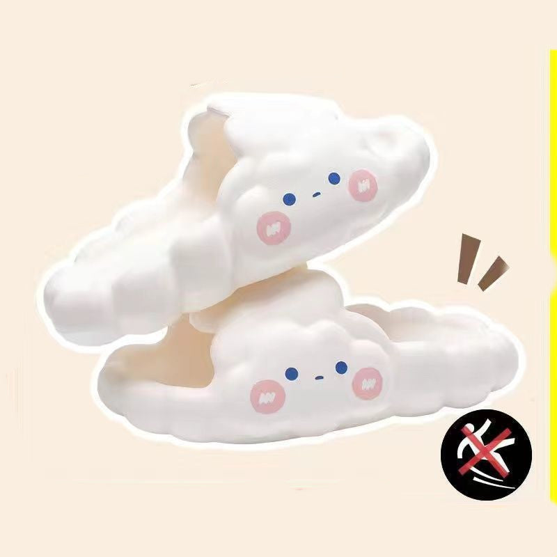 Home Bathroom Bathing Cloud Slippery Slippers - Mubimart -  