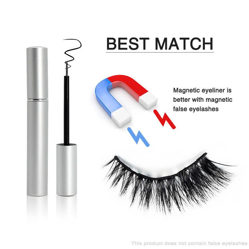 Magnet False Eyelashes Liquid Eyeliner - Mubimart