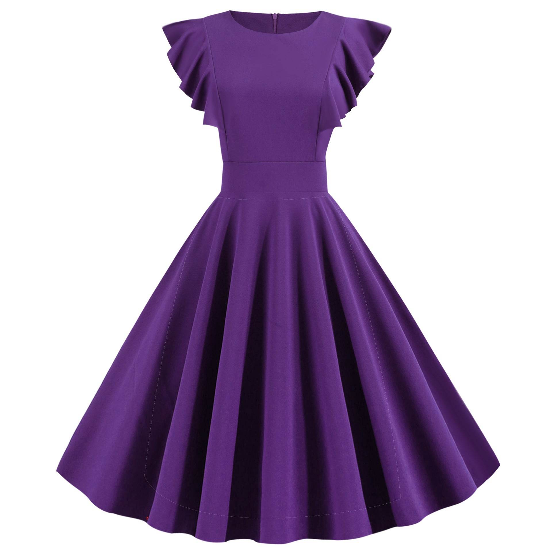 Solid color tunic skirt - Mubimart