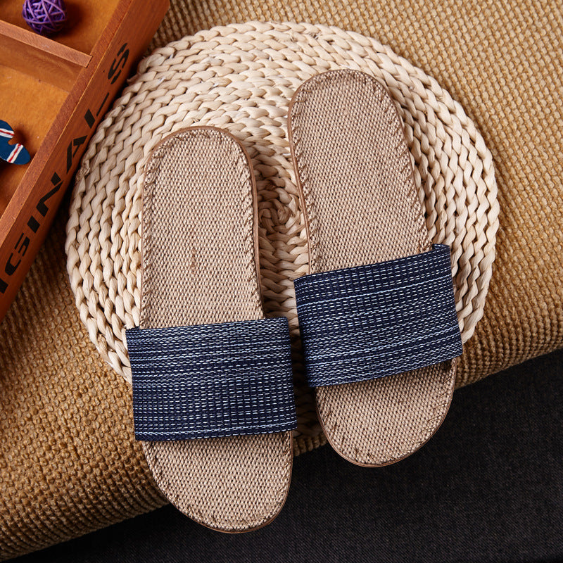 Slippers women summer home slippers couple slippers - Mubimart -  