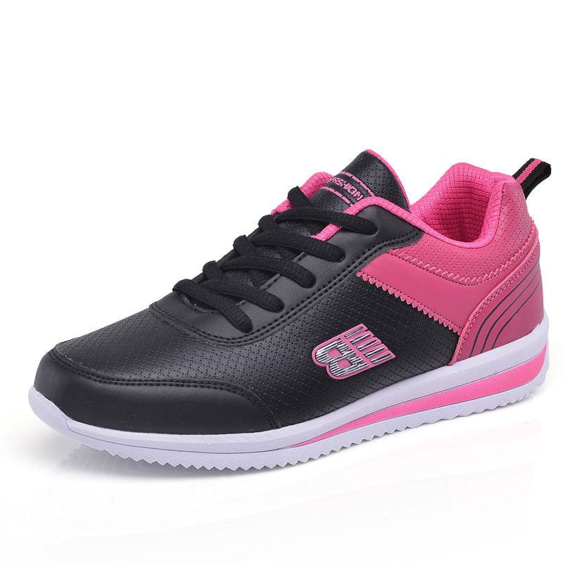 Leather student sneakers women - Mubimart
