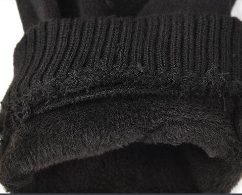 Half-finger gloves for men and women without velvet in autumn and winter - Mubimart