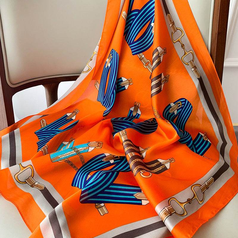 Printed Silk Scarves Gift Company Annual Meeting - Mubimart