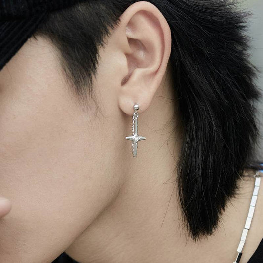 Cross Chain Earrings For Men And Women - Mubimart