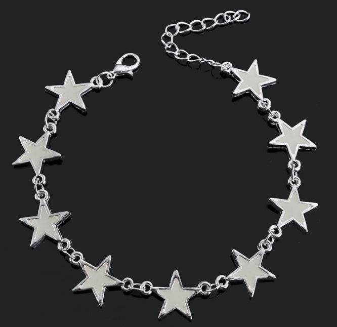 Real night glow bracelets Stars peach blossoms luminous bracelets bracelets - Mubimart