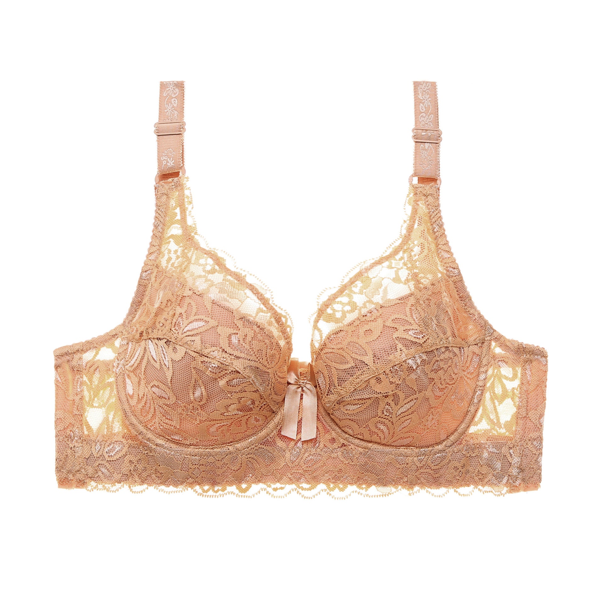 Lace Sexy Plus Size Thin Bra - Mubimart -  