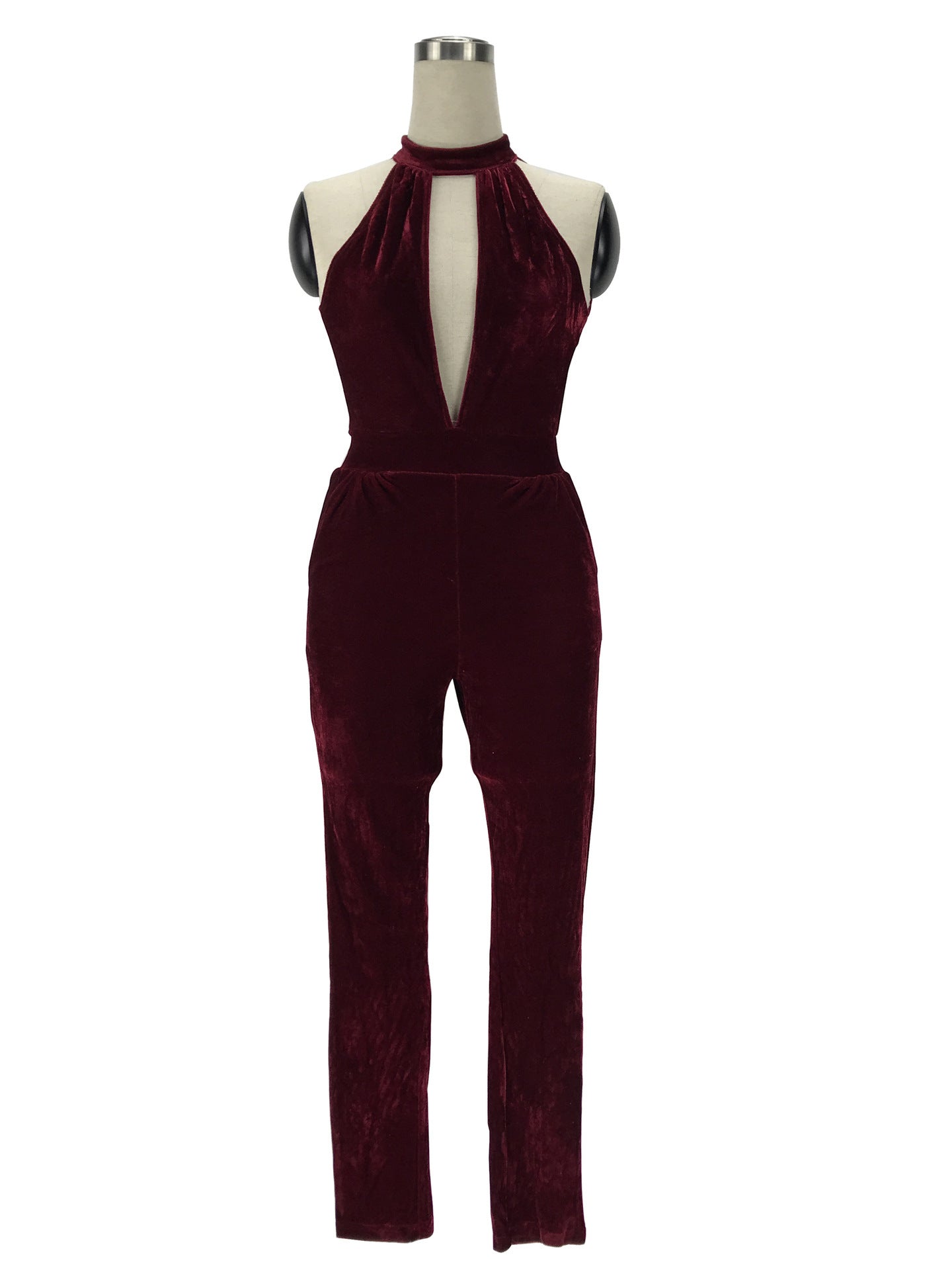 Zipper slim bodysuit - Mubimart -  