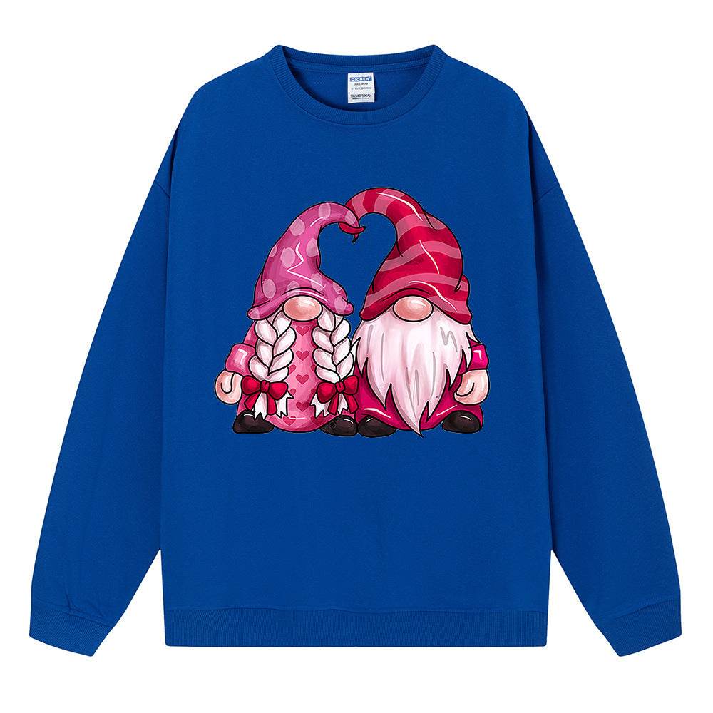 Casual Plus Size Crew Neck Pullover Sweatshirt Top - Mubimart
