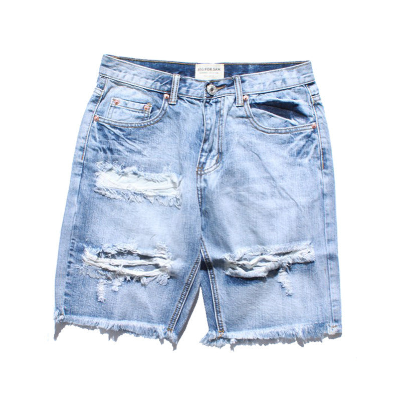 Gescheurde denim shorts