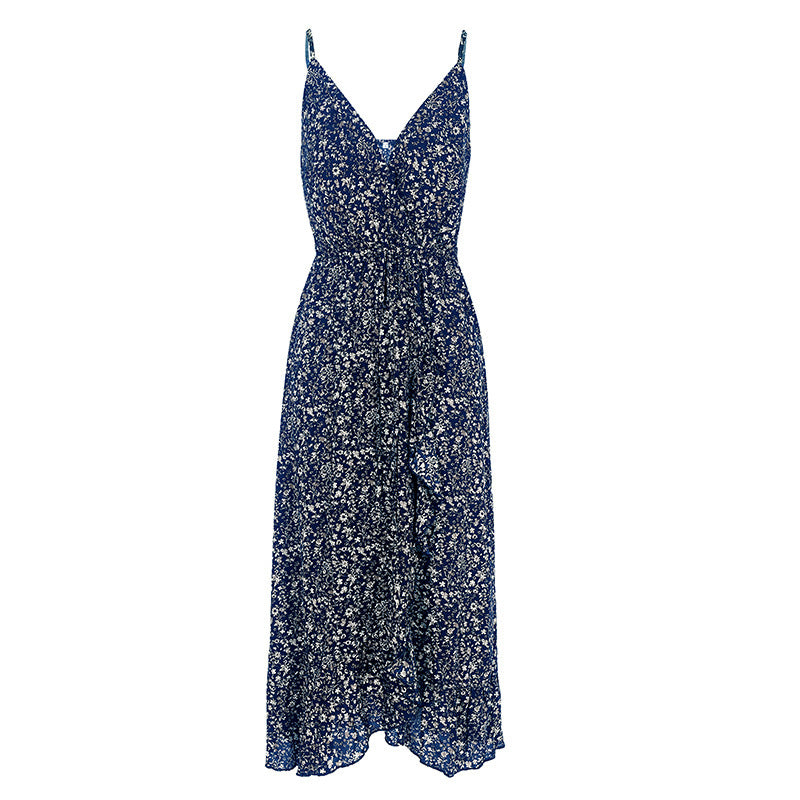 Bow floral camisole dress - Mubimart -  