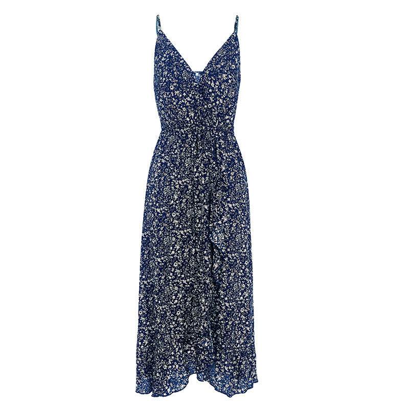 Bow floral camisole dress - Mubimart