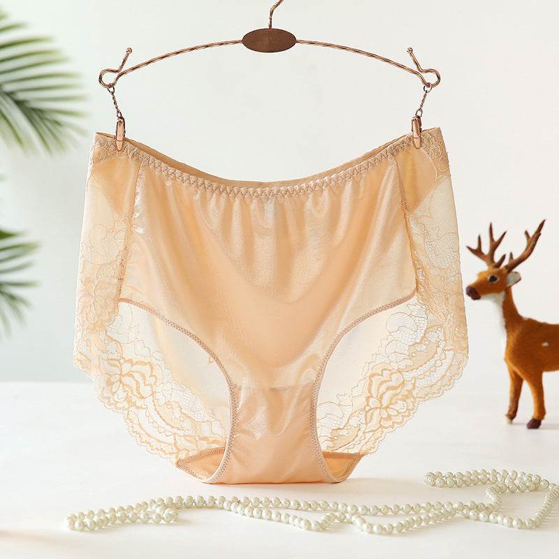Large size high waist mesh panties - Mubimart