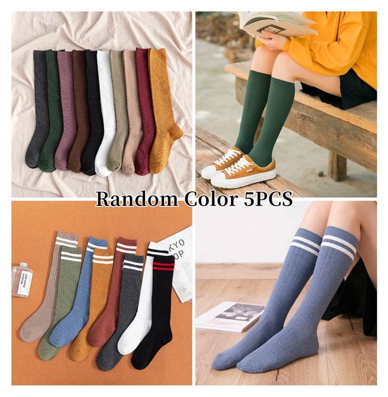 South Korea Japanese jk middle tube knee-length street half-high tube ins trendy socks - Mubimart