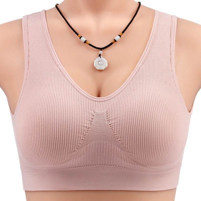 Women Yoga Tank Tops Sports Bra Workout Fitness Running Crop Top - Mubimart