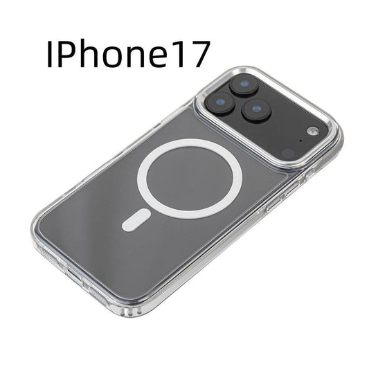 Magnetic Suction Applicable 17ProMax Transparent Phone Case - Mubimart