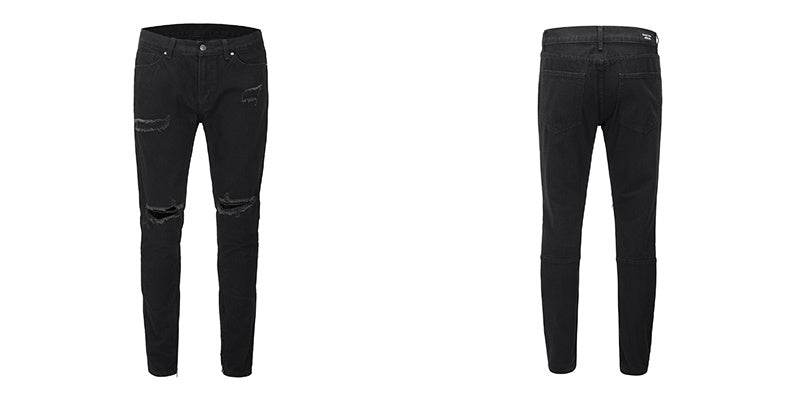 Slim-fit zippered jeans - Mubimart