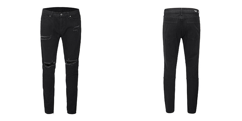 Slim-fit jeans met rits