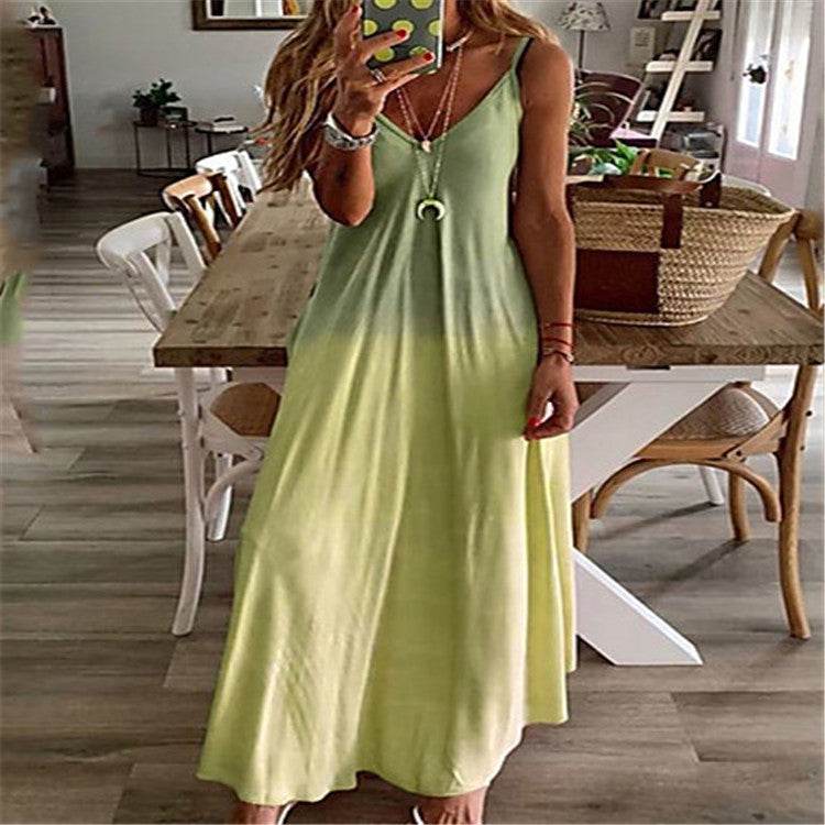 Tie-dye plus size sling jumpsuit - Mubimart
