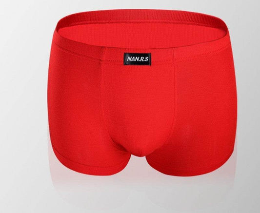 Men's Boxers Mid-waist Modal Boxers Youth Short Underpants - Mubimart