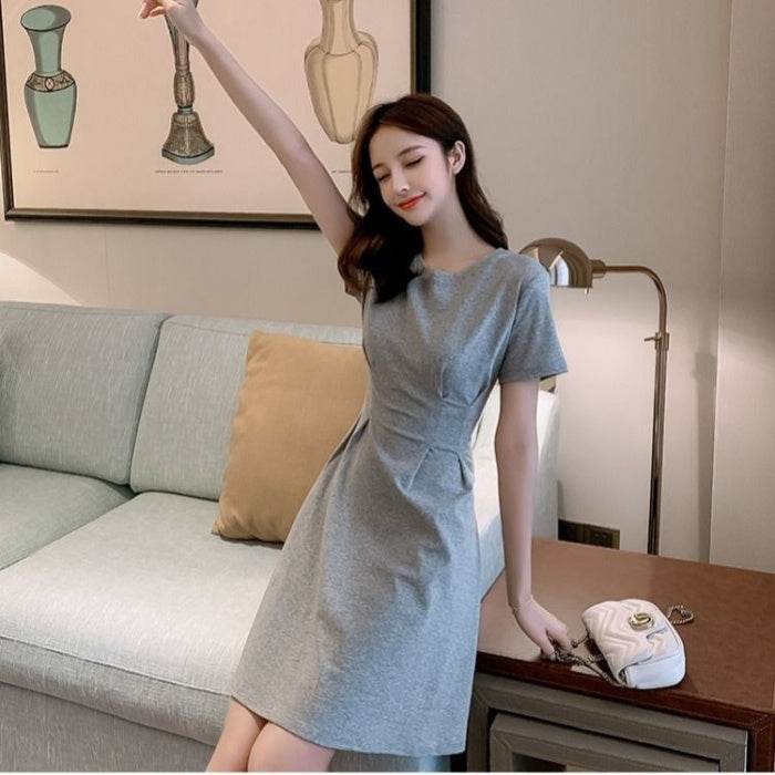 Waist t-shirt dress - Mubimart