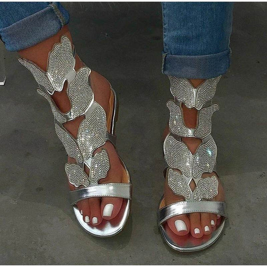 Flat Butterfly Sandals - Mubimart