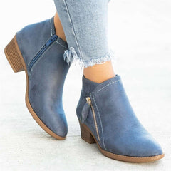 Suede ankle boots