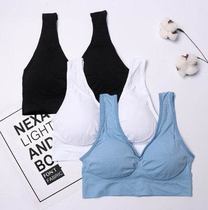 Seamless Push Up Bra 3 Pcs Set - Mubimart