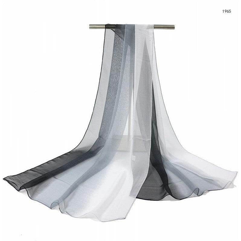 Gradient silk shawl - Mubimart