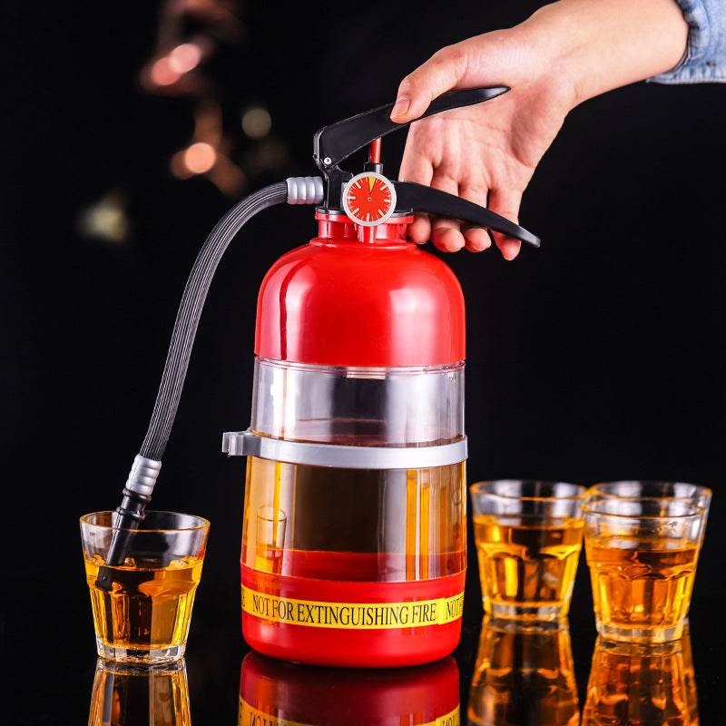 2L Creative Wine Drink Dispenser Fire Extinguisher Pourer Party Beer Water Dispenser Beer Barrels Beverage Liquor Bar Accessory Kitchen Gadgets - Mubimart