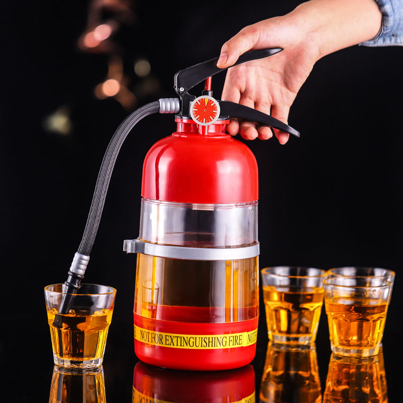 2L Creative Wine Drink Dispenser Fire Extinguisher Pourer Party Beer Water Dispenser Beer Barrels Beverage Liquor Bar Accessory Kitchen Gadgets - Mubimart - Dispenser 