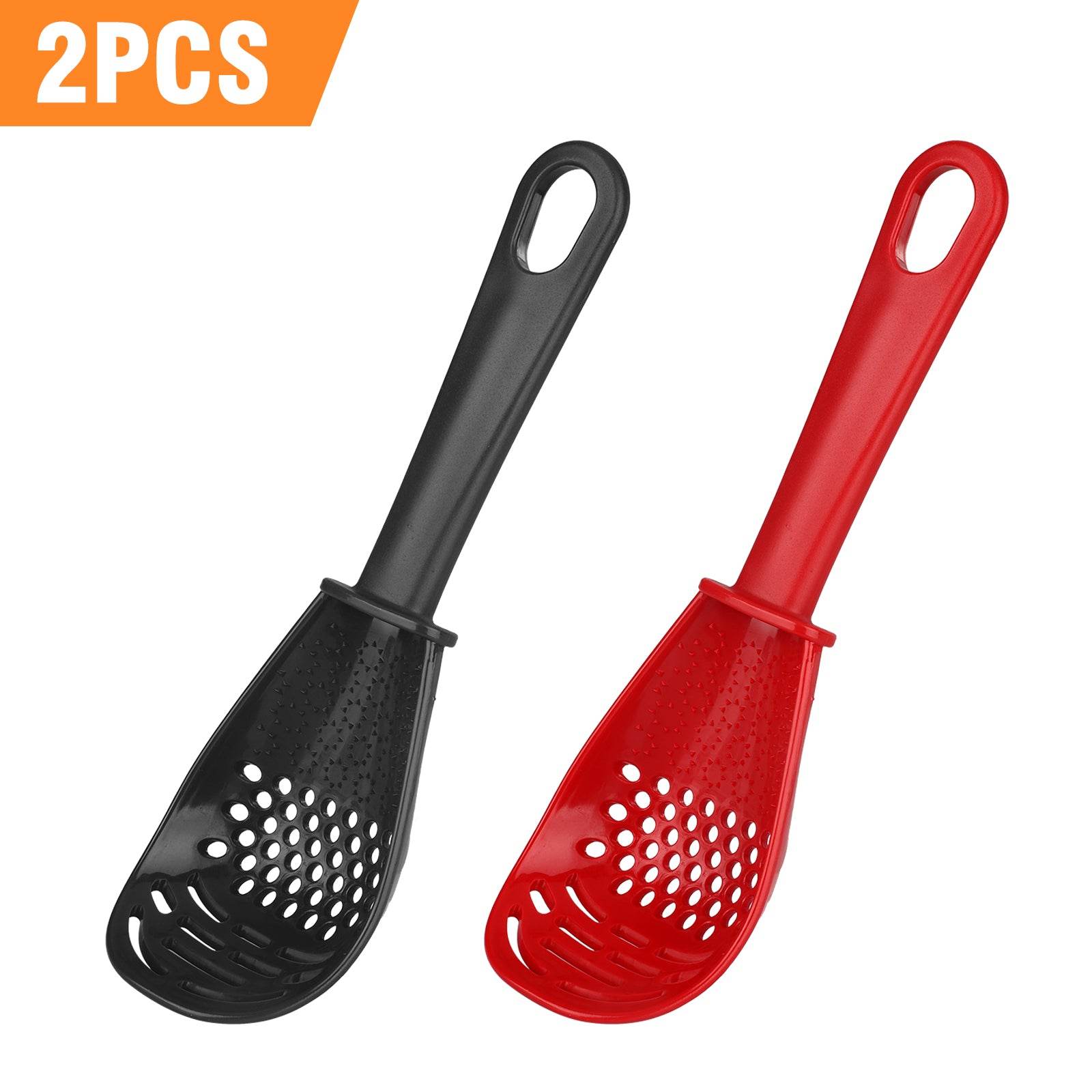 2PCS Kitchen Cooking Spoon Tool Multifunction Scoop Soup Skimmer Heat Resistant Kitchen Cooking Spoon - Mubimart