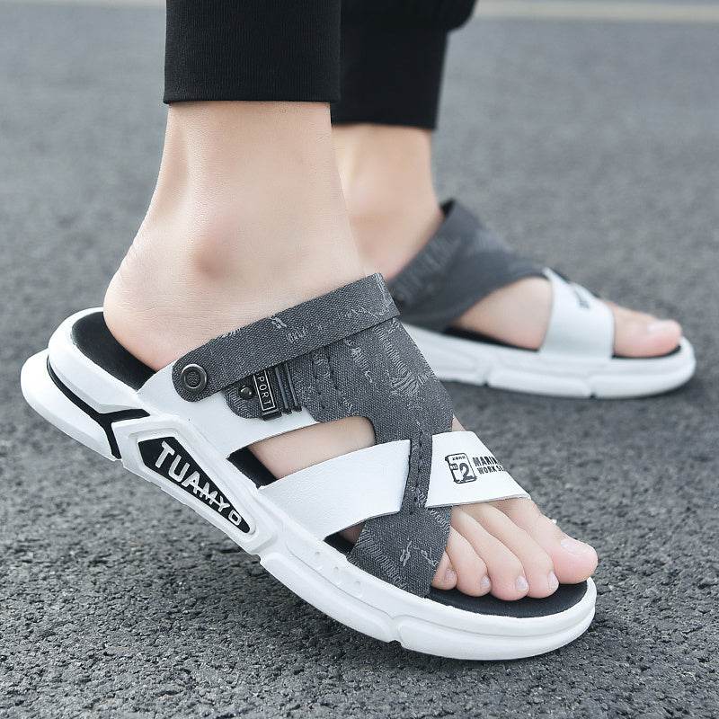 Waterproof Leather Sandals For Men - Mubimart