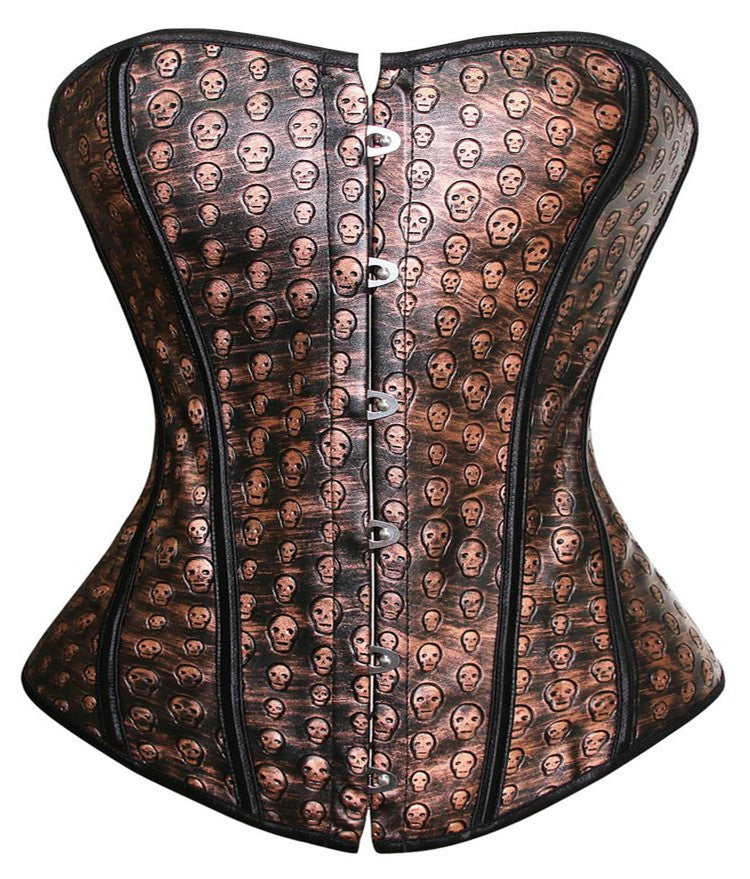 Skull Head Court Sexy Lady Corset Top - Mubimart -  