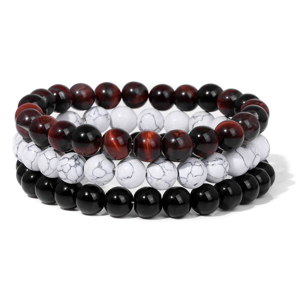 Natural Stone Bead Bracelet For Men - Mubimart