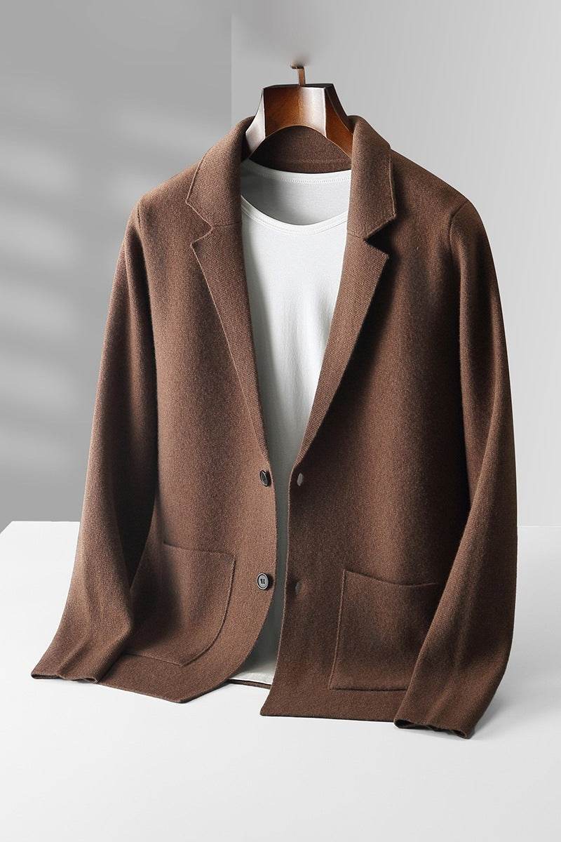 Cardigan Male V-neck Cardigan Knitted - Mubimart
