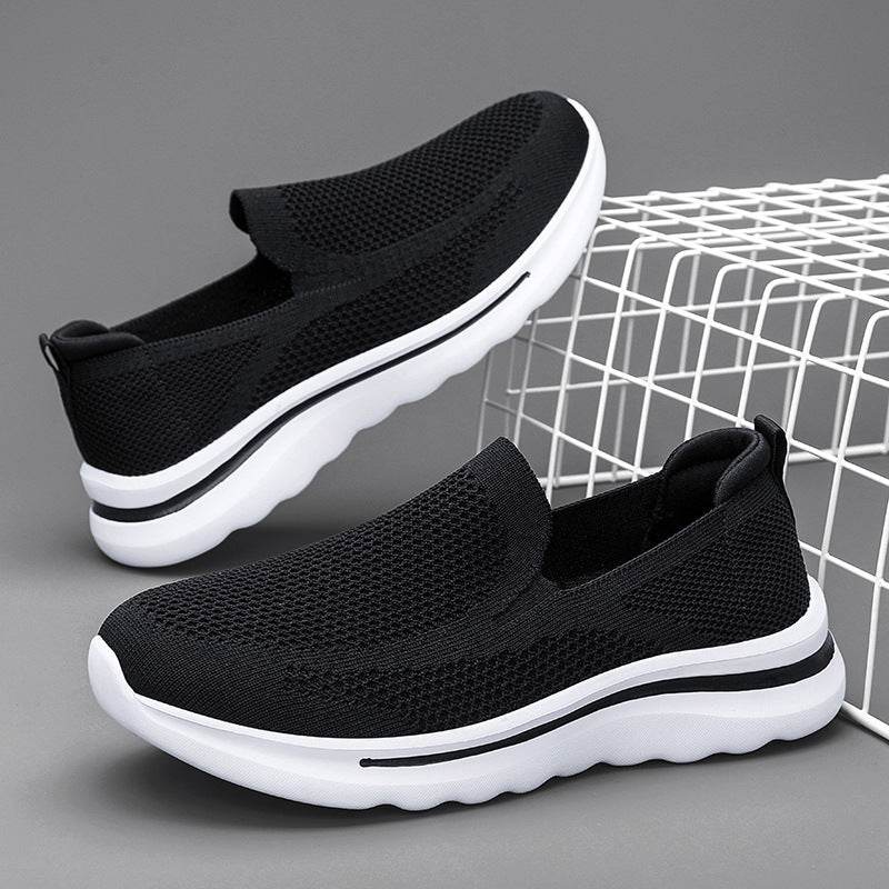 Breathable Mesh Sports Women Walking Jogging Flat Shoes - Mubimart