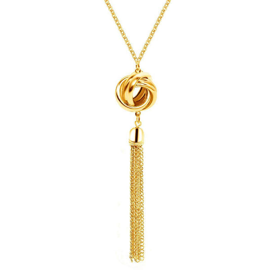 Accessories New Chain Tassel Necklace Women - Mubimart