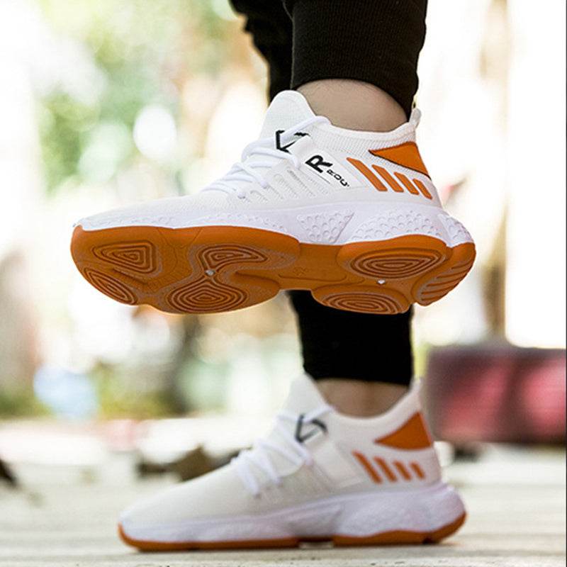 Men Sneakers Breathable Mesh Sports Shoes - Mubimart