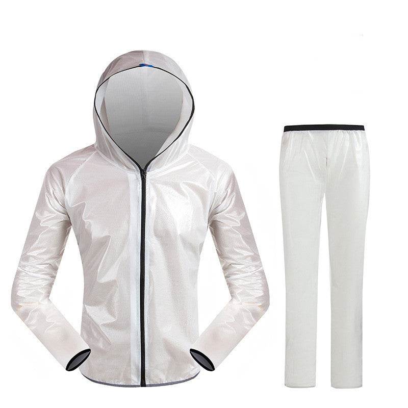 Split Raincoat Rain Gear Waterproof Riding Reflective Adult Raincoat Suit - Mubimart