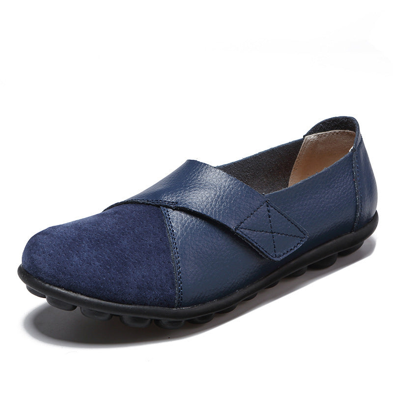 Dames Loafers Patchwork Zachte Zool Platte Schoenen