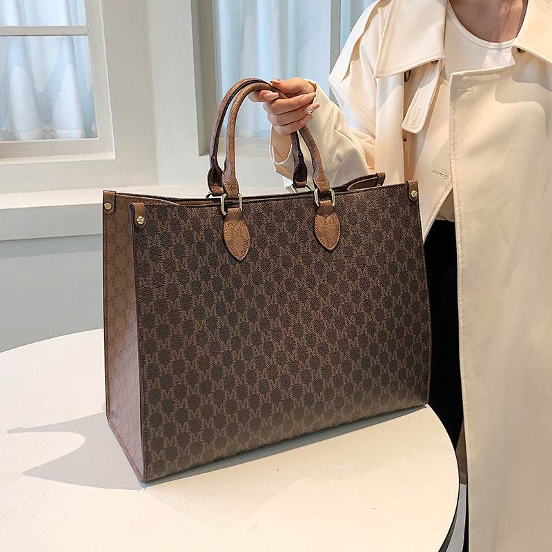 Large Capacity Retro Single Shoulder Tote Bag For Women - Mubimart