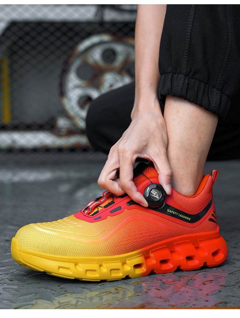 Anti-smashing Anti-penetration Steel Toe Breathable And Wearable Safety Shoes - Mubimart