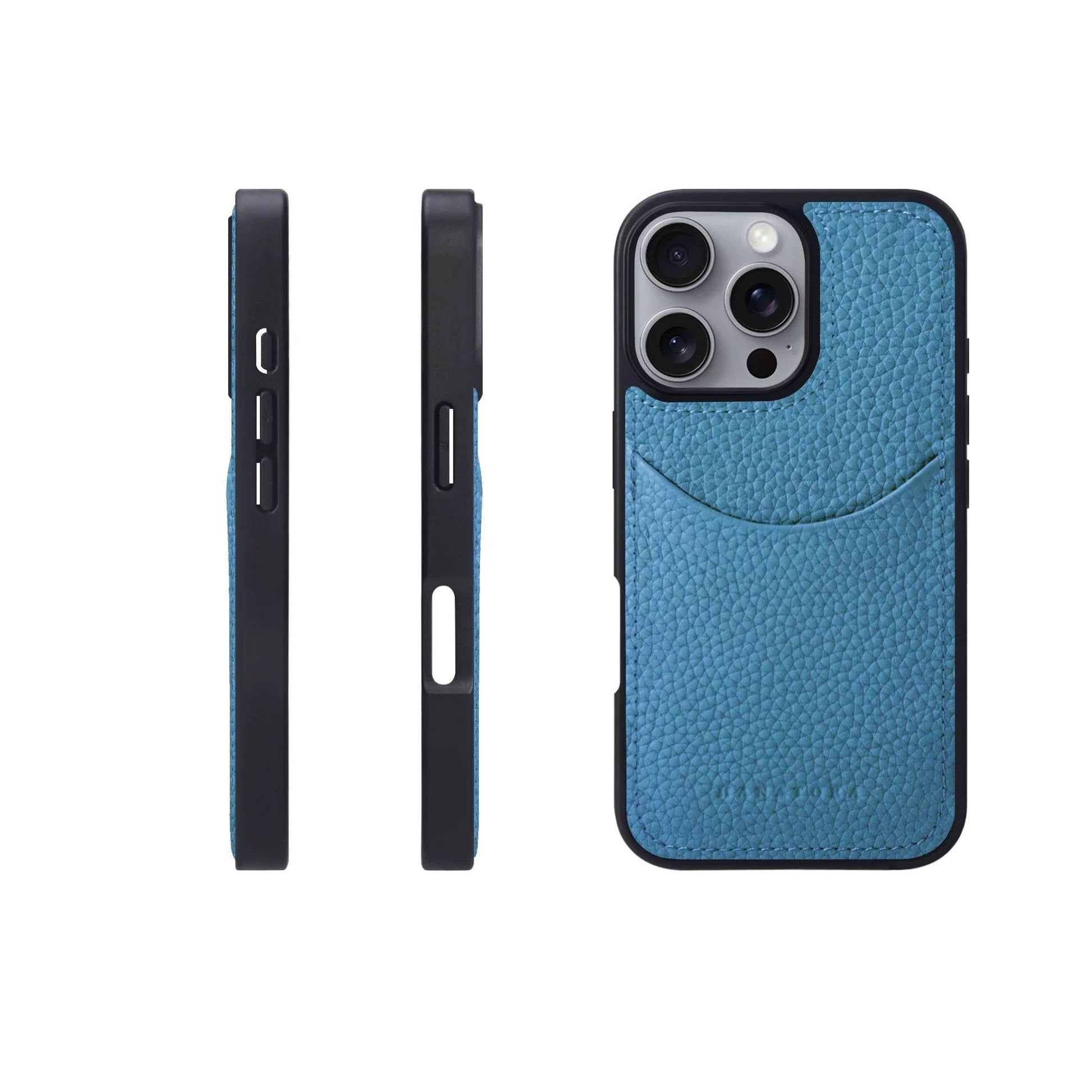 Leather Card Holder Business Phone Case Card Holder - Mubimart