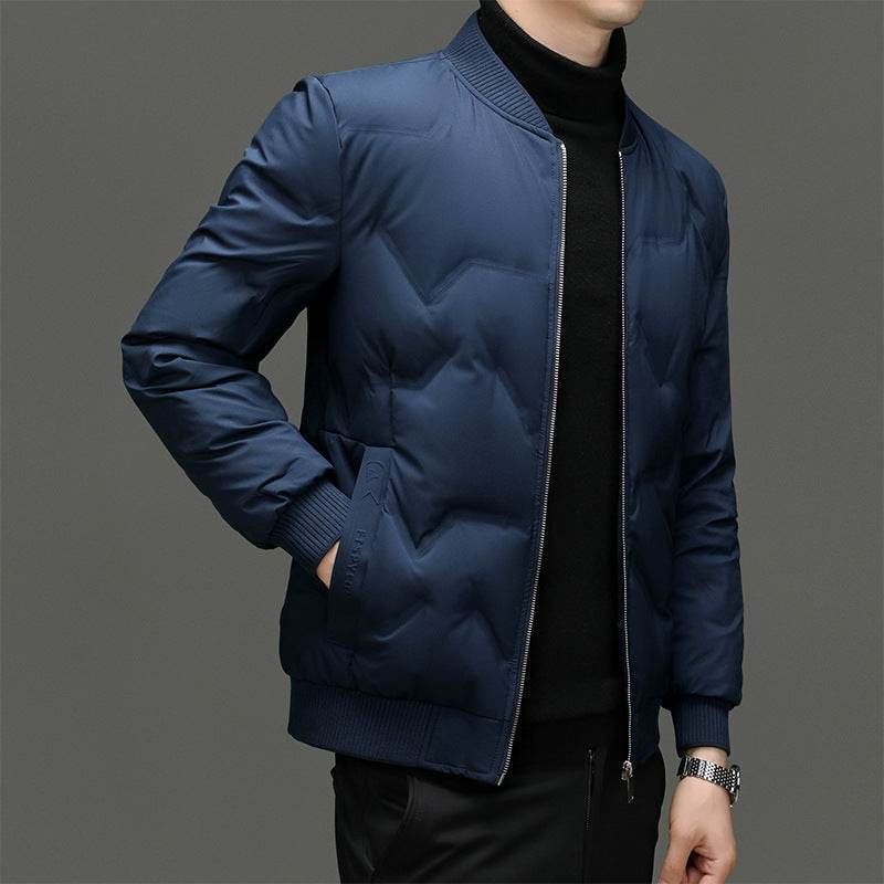 90 Duck Down Winter Men's Business Casual Light Thin Warm Down Jacket - Mubimart