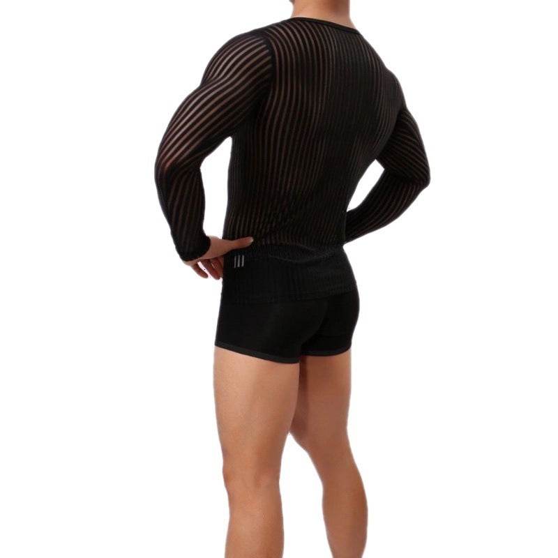 Mesh Men's Undershirt Slim Fit - Mubimart