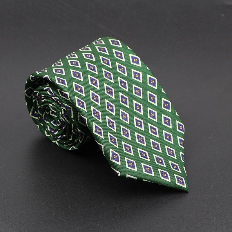Super Soft Bohemian Silk Ties Men's Fashion 75mm Necktie - Mubimart