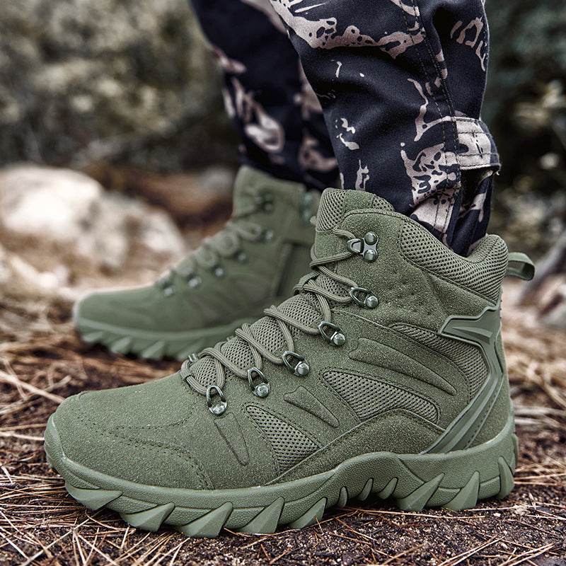 Men's Training Combat Boots Outdoor Hiking Shoes - Mubimart