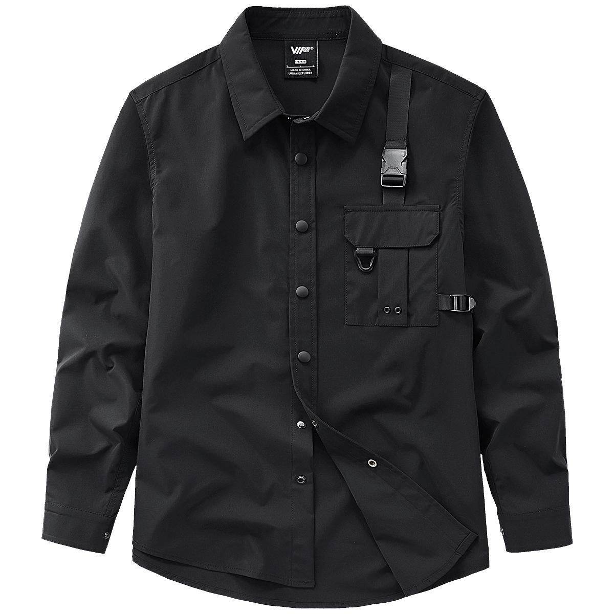 Men's Fashion Casual Workwear Shirt Jacket - Mubimart